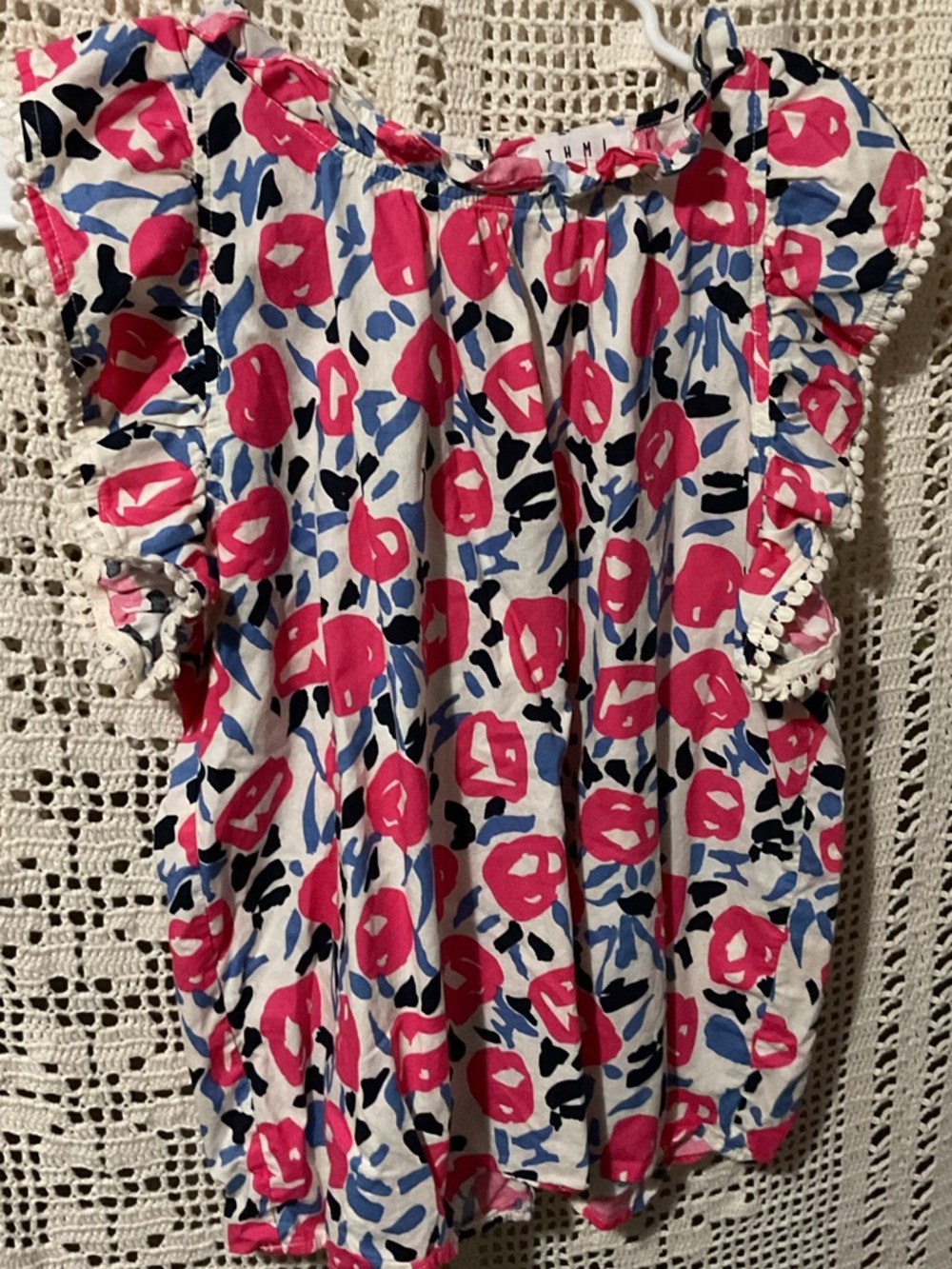 THML 100% cotton blouse floral top Medium